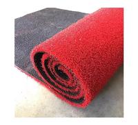 KJoBDwz Tappetino per prato da giardino, tappeto di erba artificiale per paesaggio, tappeto rosso in erba artificiale, altezza 3,5 cm, tappeto per prato artificiale (150 x 200 cm)