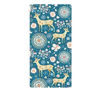 KJoBDwz Tappetino Sportivo Stuoia di Yoga addensata e Allungata Femminile Antiscivolo Antiscivolo Yoga Fitness Tappetino Home Mat Bambini Danza Pratica Tappetino(C)