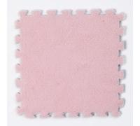 KJoBDwz Tappeto ad incastro in schiuma di peluche, tappetino quadrato ad incastro per gattonare, tappetino quadrato ad incastro per puzzle, tappeto antiscivolo, decorazione per la casa (rosa chiaro