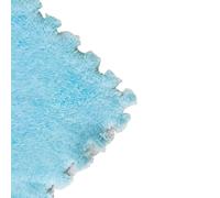 KJoBDwz Tappeto ad incastro in schiuma, tappetino da arrampicata in morbida schiuma, tappeto patchwork in peluche, tappetino antiscivolo ad incastro (blu, 24 pezzi)