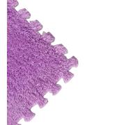 KJoBDwz Tappeto ad incastro in schiuma, tappetino da arrampicata in morbida schiuma, tappeto patchwork in peluche, tappetino antiscivolo ad incastro (viola, 12 pezzi)