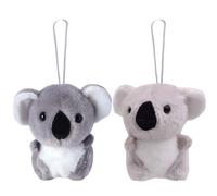 KJoet 2Pcs Portachiavi Koala Peluche, Portachiavi Animali Peluche, per Borsa Auto Chiave Ciondolo Borsa Zaino, Regalo per Ragazze Bambini (10cm)