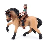 KJoet Cavallo Figure con Cavaliere, Realistico Cavallo Figurine Modelli, Decorazione per Torta a Forma di Cavallo, per Bambini Scienza Giocattoli Educativi Collezionabili