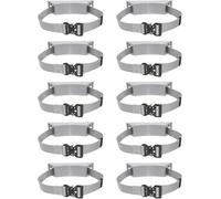 KjoiDWz Gas Cylinder Holder Wall-Mounted Bracket, Portable Oxygen Tank Storage Rack with Screws & Safety Strap(Grey,10pack)