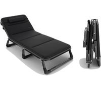 KjoiDWz Letto pieghevole portatile con materasso in memory foam, letto for gli ospiti regolabile for camera da letto, letto pieghevole con struttura in metallo