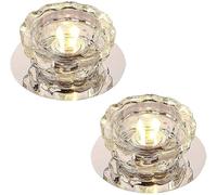 KjoiDWz Plafoniera da incasso a LED moderna da incasso da 3 W, plafoniere for bagno, cucina, soggiorno, 2 confezioni(Green light)