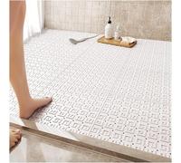 KjoiDWz Tappetino Antiscivolo for drenaggio, Tappetino da Bagno Multiuso for giunzioni in TPE for Aree umide(White,20pcs)
