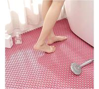 KjoiDWz Tappetino Antiscivolo for drenaggio, Tappetino Multiuso for giunzioni for Bagno, Balcone, autolavaggio(Pink,20pcs)