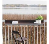 KjoiDWz Tavolo da bar for balcone, tavolo sospeso multifunzione for la casa, tavolo da tè all'aperto, tavolo pieghevole for il tempo libero sul balcone(120 * 27cm)