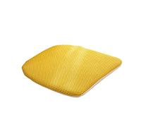 KJOLWHCQ Cuscini for sedie da pranzo a forma di U, cuscinetti antiscivolo, schienale in gomma for cucina, buona permeabilità all'aria for tutte le stagioni(Yellow,1 Pack)