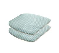 KJOLWHCQ Cuscini for sedie da pranzo a forma di U, cuscinetti antiscivolo, schienale in gomma for cucina, buona permeabilità all'aria for tutte le stagioni(Light Green,2 Pack)