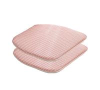 KJOLWHCQ Cuscini for sedie da pranzo a forma di U, cuscinetti antiscivolo, schienale in gomma for cucina, buona permeabilità all'aria for tutte le stagioni(Pink,2 Pack)