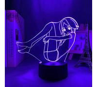 KJsdaADSA 3D Anime Lamp Land of The Lustrous Led Light per la decorazione della camera da letto Luce notturna Bambini Compleanno Manga Land of The Lustrous Comodino - Telecomando
