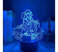 KJsdaADSA 3D Anime Lamp Night Light Illusion Light Nightlight Kill The Kill Ryuko Matoi Led per arredamento camera da letto Regalo Ryuko Matoi Kill The Kill 16 colori