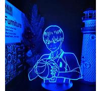 KJsdaADSA 3D Anime Night Light Kageyama Tobio Lampada a LED che cambia colore Lampara per la decorazione della stanza del telecomando