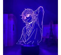 KJsdaADSA 3D Illusion Light LED Night Light Lamp Bl Anime Yarichin Bitch Club Yuri Ayato per la decorazione della camera da letto Lampade Yarichin Yuri Ayato Acrilico Regali per bambini