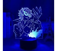 KJsdaADSA 3D Night Lamp Anime Illusion Lamp PERSONA 5 LED Night Light per bambini Camera da letto Decor Night Light Regalo di compleanno Anime Gadget Room Lampada da tavolo 16 colori