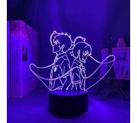 KJsdaADSA 3D Notturna Manga 3D Lamp Your Name Figure per Decorazione Camera Bambini Telecomando Multicolore Acrilico