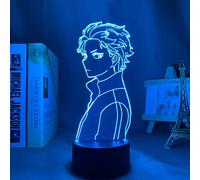 KJsdaADSA Anime 3D Lamp Re Zero Starting Life in Another World LED Night Light per Room Decor Nightlight Gift Subaru Natsuki Neon Light 16 colori