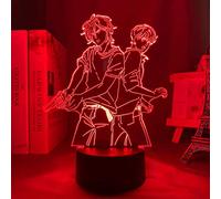 KJsdaADSA Anime Banana Fish Night Light 7 Cambiamento di colore Led Bambini Comodino Action Figure Apparecchi 3D Visual Anime USB Base touch da scrivania con lampada di controllo Ragazzi Giocattolo