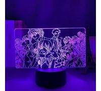 KJsdaADSA Anime Figure 3D Led Light Ouran High School Host Club Manga/Illusion/Lampada al neon per bambini Arredamento camera da letto, Scrivania/Tavolo Nightlights Regalo creativo - Telecomando