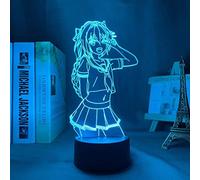 KJsdaADSA Anime Lamp 3D Fate Apocrypha Astolfo LED Night Light per la decorazione della camera da letto Regalo Night Light Anime Waifu Table Remote Control 16 colori