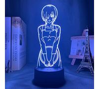 KJsdaADSA Anime Light Tokyo Ghoul Touka Kirishima Luce notturna a led per arredamento camera da letto Luce notturna Regalo Tokyo Ghoul Lampada 3D Touka Kirishima16 colori