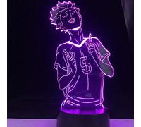 KJsdaADSA Lampada da notte a LED 3D per ragazzi, Satori Tendo Anime Home Decor Cartone animato giapponese Regalo notturno di Natale unico 16 colori