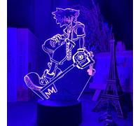 KJsdaADSA Lampada LED 3D Night Light per bambini, Kingdom Hearts Sora Keyblade Bambino che cambia Decorazioni per la camera da letto per bambini, 7 colori per bambini