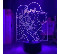 KJsdaADSA Yona of the Dawn 3D Anime Illusion Night Light LED Yona of the Dawn per arredamento camera da letto Regalo di compleanno per bambini Manga Room Lampada da tavolo