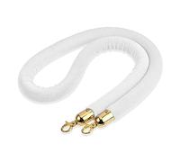 KJSHXYG Corde Bianche per Barriere di Coda con Ganci a Clip Dorati, Corde di Velluto Pesante, Corde sospese per Barriere di Controllo della Folla per Feste, Eventi/luoghi Commerciali