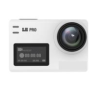 KJUEQ 4K Action Camera 4K Ultra HD Fotocamera Subacquea 30fps/60fps HD Telecomando Impermeabile FPV Sport DV(Full Set,SJ8 PRO White)