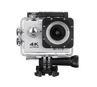 KJUEQ 4K Action Camera HD 1080P 30m Impermeabile Sport Camera 170 ° Grandangolo a infrarossi Videocamera con Schermo da 2,0 Pollici(White)