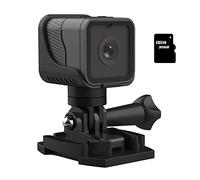 KJUEQ CS03 Videocamera Full HD 1080P Videocamera Sportiva Impermeabile Subacquea Portatile Videocamera for Registrazione Video Esterna con Microfono Incorporato(with 32GB TF Card)