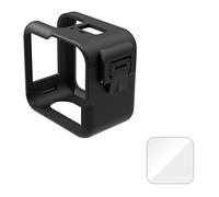 KJUEQ Custodia con Cornice for 11 Mini copriobiettivo Nero Custodia Protettiva Gabbia Proteggi Schermo in Vetro for Go PRO 11 Mini Accessori Neri(E2134-A)