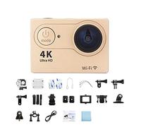 KJUEQ Mini Action Camera Schermo da 2,0 Pollici 30FPS / 170D Telecamera for Impermeabile Camma di telecontrollo Subacquea Ultra HD 4K Action Camera(32G Card,3)