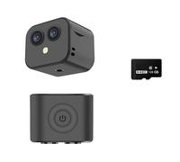 KJUEQ Mini Telecamera 4K Wireless Micro Dual Cam di sorveglianza IP Hotspot Visione Notturna Smart Home Monitor Sportivo Batteria Integrata(Camera ADD 128G)