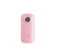 KJUEQ Mini Thumb Camera 1080P30FPS / 4K30FPS H.265 12MP 2.4G 30M Custodia Impermeabile Action Sport Videocamera DV(C100 ADD 64GB,Pink)