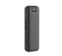 KJUEQ Mini videocamera Full HD 1080P Micro Body Camcorder Night Vision DV Videoregistratore vocale con 180 Len Rotante Fotocamera più Piccola(128GB)