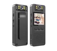 KJUEQ Mini videocamera HD 1080P con Schermo a LED Videocamera Piccola Motion Detect Videocamere con Registrazione in Loop for Supporto Domestico for Ufficio DV(128GB)