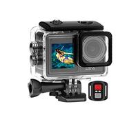 KJUEQ S81ER Action Camera 4K 60FPS EIS Video con Obiettivo Filtro Opzionale 24MP Zoom 1080P Webcam Vlog Cam Sportiva con Telecomando(Option6,5K Camera Only)
