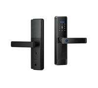 KJUEQ serratura intelligente, Smart Door Lock Tuya APP Fingerprint Digit Intelligence Electric 5 Unlock Method Support 8 Language Voice