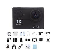 KJUEQ Ultra HD 4K/30fps Mini Action Camera for Esterni Telecamera Sportiva con Telecomando Telecamera Sportiva for PRO Moto Impermeabile(32G Card,Noir)