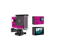 KJUEQ Videocamera Subacquea Ultra HD H9R 12MP LCD da 2 Pollici 30M Impermeabile 170D Telecomando Bicicletta Videocamera Sport all'aperto Cam(H9R 0ption4,Rot)