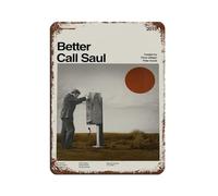 KJUFE Poster retrò in metallo con scritta "Better Call Saul", decorazione da parete per bar, grotte, bar, famiglia, garage, 30 x 40 cm