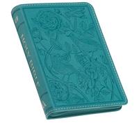 KJV Bible Compact (Faux Leather, Teal W/Zipper)