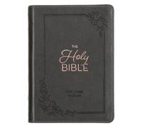 KJV Bible Compact Large Print (Faux Leather, Gray) (Tascabile)