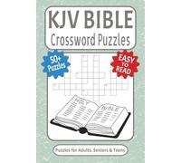 KJV Bible Crossword Puzzles: Christian Crossword Puzzles with Easy to Read Print about Jesus, Apostles, God, Abraham, and Gospel | 6x9 inches, 120 ... … Gift for Vacations, Holidays and Leisure