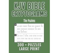 KJV Bible Cryptograms Large Print: The Psalms