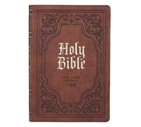 KJV Bible Thinline Brown (Rilegato in ecopelle)